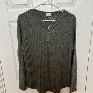 Stylish Olive Long Sleeve Top